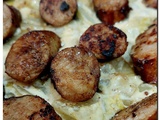 Fondue d'endives aux saucisses