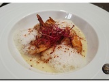 Gambas et Saint-Jacques, sauce au vin blanc
