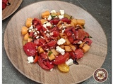 Salade Soleil d'Été : tomates, pastèque, melon & feta