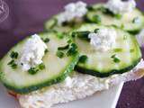 Tartines au Boursin et courgette