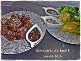 Boulettes de buf sauce soja