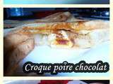 Croque poire chocolat