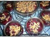 Crumble aux prunes