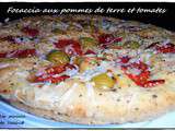 Focaccia aux pommes de terre et tomates