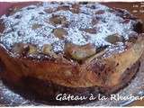 Gâteau à la rhubarbe