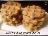 Gaufre à la patate douce (version sucré)