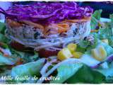 Mille feuille de crudités