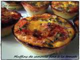 Muffins de semoule fine à la tomate