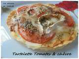 Tartelettes Tomates & chèvre