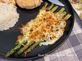 Asperges gratinées au four