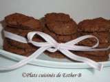 Biscuits au chocolat et fromage en crème