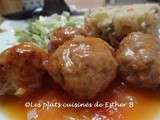 Boulettes de porc et sauce aigre douce