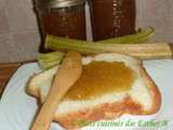 Confiture de rhubarbe et de fruits citrins