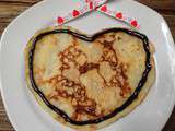 Crêpes au babeurre (Joyeuse St-Valentin!)