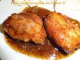 Hauts de cuisses de poulet au sirop d'érable et au vinaigre balsamique (mijoteuse)