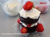 Mini-shortcakes choco-fraises