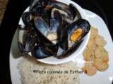 Moules en sauce