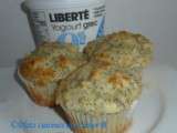 Muffins au citron, aux graines de pavot et aux poires