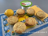 Muffins au citron, ricotta et graines de chia