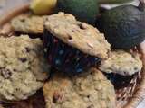 Muffins aux bananes, avocats et pépites de chocolat