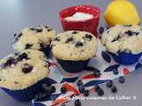 Muffins aux bleuets, citron et fromage cottage