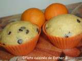 Muffins aux clémentines, gingembre et chocolat noir