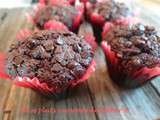 Muffins aux courgettes et au chocolat