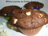 Muffins aux deux chocolats