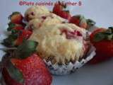 Muffins aux fraises et au citron