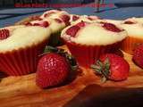 Muffins aux fraises et au fromage à la crème