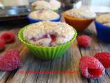 Muffins aux framboises et à l'avoine