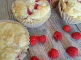 Muffins aux framboises et son crumble