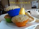 Muffins aux poires et au panais