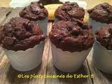 Muffins chocolat banane un bol