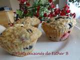 Muffins gâteau au fromage aux petits fruits sauvages