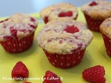 Muffins moelleux aux framboises et au citron