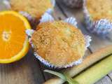 Muffins rhubarbe et orange