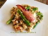 Risotto au homard et aux asperges