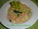 Risotto aux crevettes et courgettes