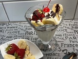Sundae au yogourt et au chocolat