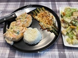 Vol-au-vent au saumon, aux crevettes et au citron