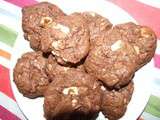 Cookies en noir et blanc (ou au cacao et chocolat blanc)