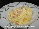 Courge spaguettis ...à la carbonara