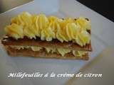 Millefeuille a la creme de citron Dans mon frigo