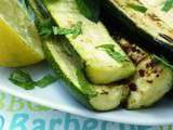 Courgettes menthe/citron  au barbec'