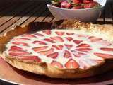 Tarte aux fraises et chocolat blanc