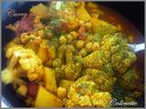 Curry de pois chiches au choux fleurs