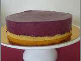 Entremet aux myrtilles