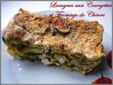 Lasagnes aux courgettes et au fromage de chèvre ww