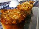 Muffins aux pommes et crumble